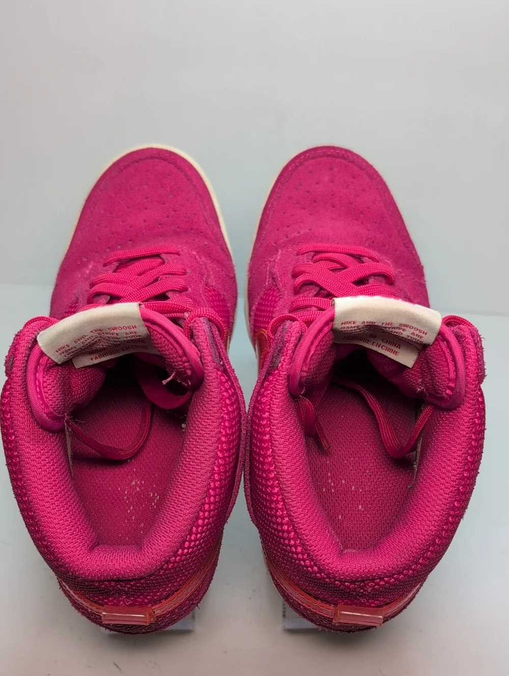 Nike Dunk Sky Hi hot pink hidden wedge sneakers womans size 7 EU 38